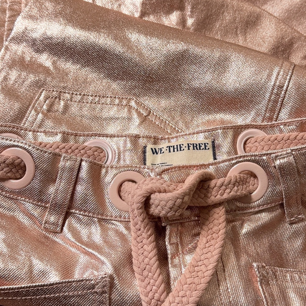 Moxie Metallic Low Slung Barrel Pant - Picture 2 of 4